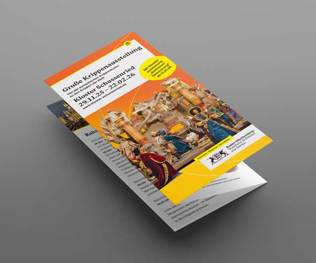 Flyer zur Ausstellung Krippenausstellung als Download